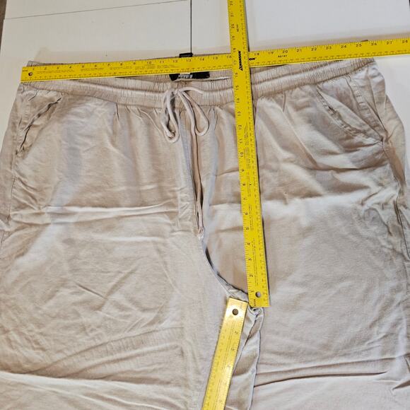 Torrid Cream Beige Rayon Linen Blend Wide Leg Pants Women's Plus Size 6T 3557 - Picture 5 of 9